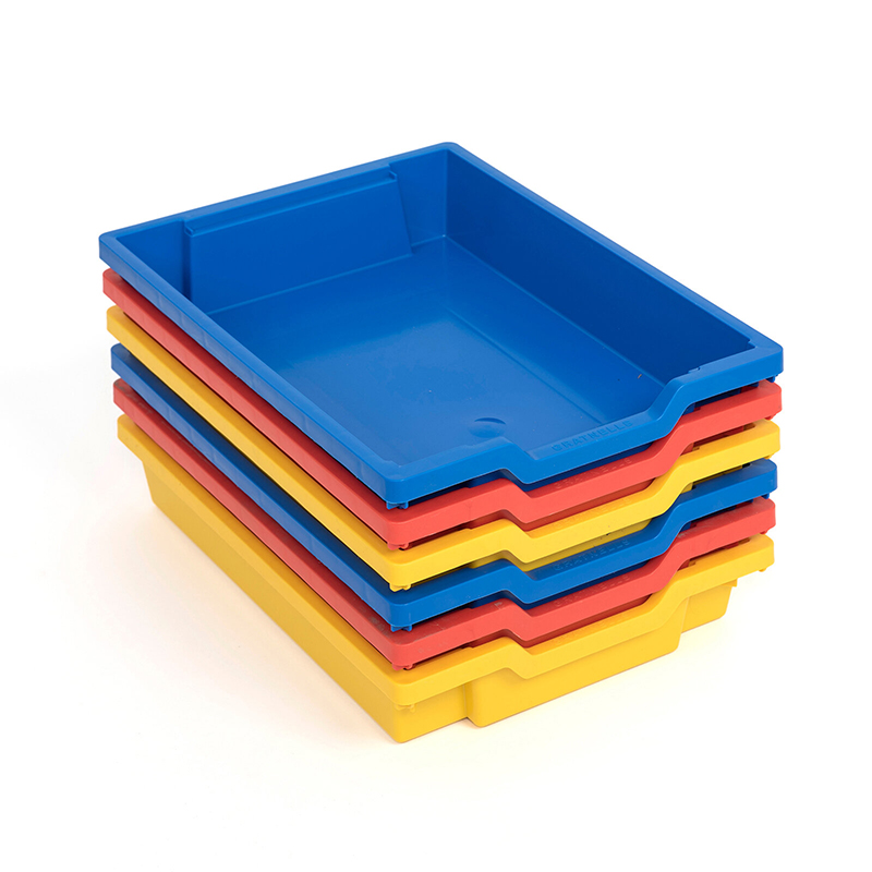 Shallow plastic storage trays hotsell