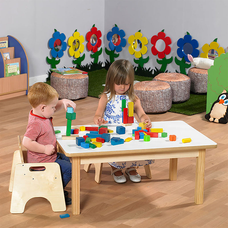 Rectangular Toddler Low Table H38cm Creative Activity