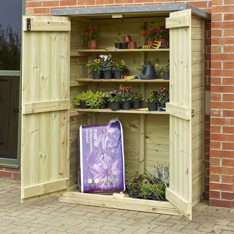 Outdoor Wooden Storage Cupboard Creative Activity