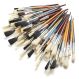 Round And Flat Hog Hair Paint Brushes 100pk | Creative Activity
