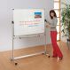 Mobile Rotating Magnetic Whiteboard H900 x W1200mm | Creative Activity