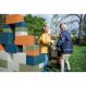 Eco Building Construction Blocks Green/Orange | Creative Activity