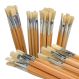 Hog Hair Flat Paint Brushes Assorted 60pk | Creative Activity