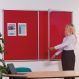 Tamperproof Lockable Noticeboards H1200 x W2400mm Red | Creative Activity