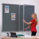 Tamperproof Lockable Noticeboards H900 x W1200mm Grey | Creative Activity