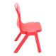 Titan One Piece Chairs Red Seat height 260mm | Creative Activity