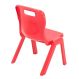 Titan One Piece Chairs Red Seat height 260mm | Creative Activity