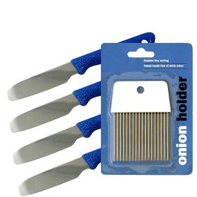 Safety Vegetable Holders and Knives 8pk