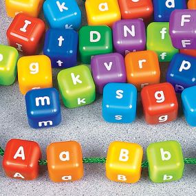 Alphabet Threading Beads