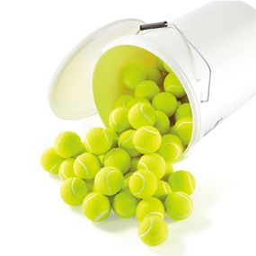Tennis Balls and Bucket