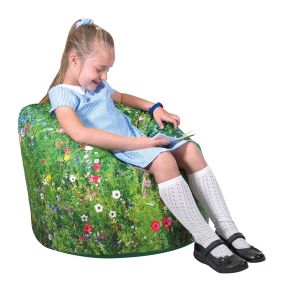 Nature Printed Children's Bean Bag Summer Meadow