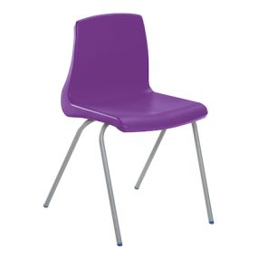 Metalliform NP Chair Seat Ht 460mm Purple Black Frame