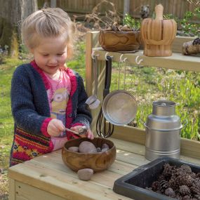 Outdoor Messy Play Wooden Mud Kitchen