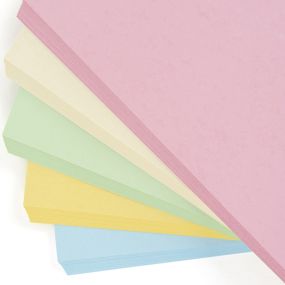 Pastel Card Assorted Colours 200pk