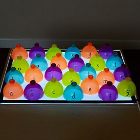 Lightbox Acrylic Sorting Domes Number Sorting Domes 1-20
