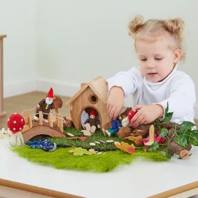 Mini Wooden Cottage 3pk