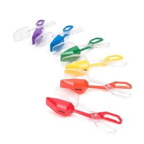 Rainbow Coloured Tongs – 6pk