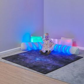 Rechargeable Sensory Fibre Optic Sparkle Rug