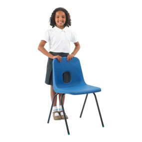 Hille Series E Class Chairs Seat height 350mm Sunbrst Orange