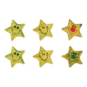 Sparkly Gold Star Praise Stickers 360pk