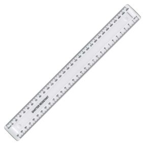 White Shatter Resistant 30cm Rulers 100pk