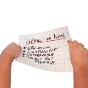 Show-me Original A4 Plain Dry Wipe Boards Class Kit
