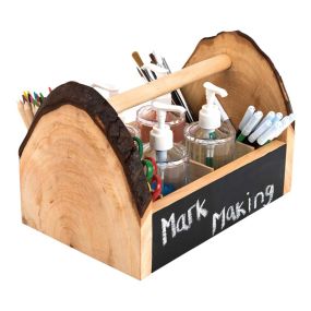 Wooden Table Top Art Storage Caddy H20 x W20 x D30cm