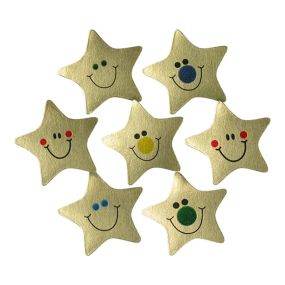 Gold Star Metallic Stickers 720pk