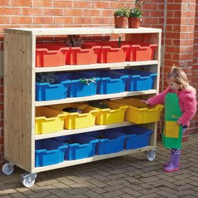 Large Outdoor Mobile Shelving Unit
