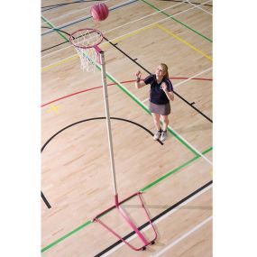 Freestanding Wheelaway Netball Posts 10mm Ring