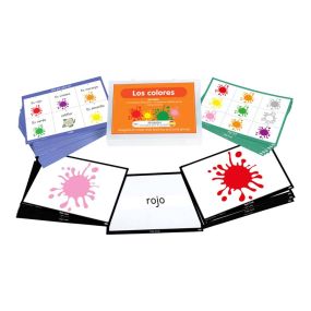 Spanish Colours Vocabulary Builder Activity Cards