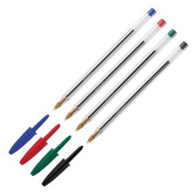 Bic Cristal Ballpoint Pens - Medium Nib 50pk Black