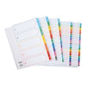 EASTLIGHT Extra Wide A4 Numerical Index Dividers