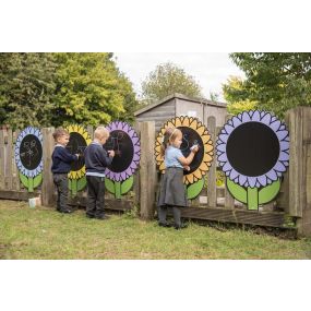 Eco Outdoor Mark Making Chalkboard Flowers 5pk