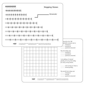 Dry Erase Pupils A4 Multiplication Stepping Stone Board