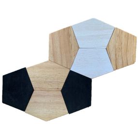 Wooden Pentagon Construction Set