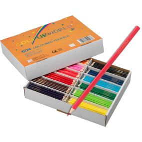 Everyday Value Colouring Pencils Mega Bulk Tray 500 | Creative Activity