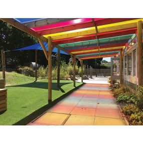 Coloured Roof Pergola - 4000mm x 3000mm | Creative Activity