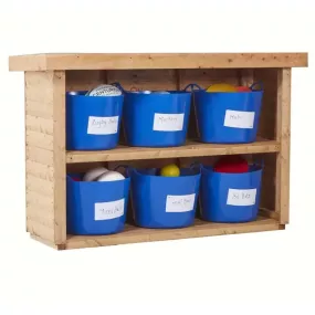 Millhouse Low Strge W/ Display & Mirror Back Clear Tubs | Creative Activity