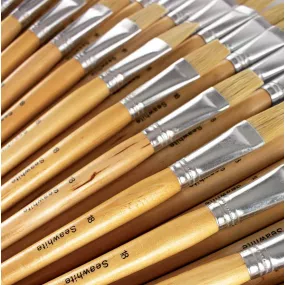 Hogs Hair Educational Brush Pack Flat Size 18 Box of 50