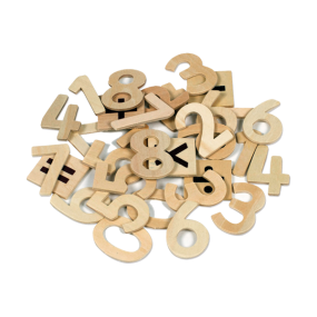 Wooden Numbers pk20 | Creative Activity