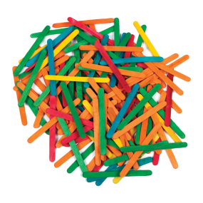 Lollipop Sticks Coloured pk1000 | Creative Activity
