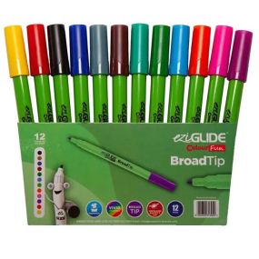 Eziglide Colourfun Broad Tip Assorted Colours