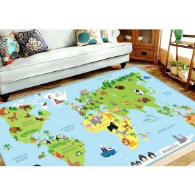 World Map Play Mat L150 x W100cm