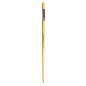 Long Handle Flat Hog Bristle Brushes Size 12 - pack of 10 | Creative Activity