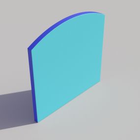 Causeway Curved Wall Panel W75cm