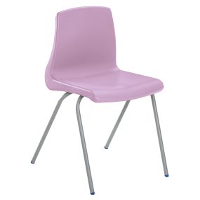 Metalliform NP Chair Seat Ht 260mm Lilac Speck'd Grey Frame