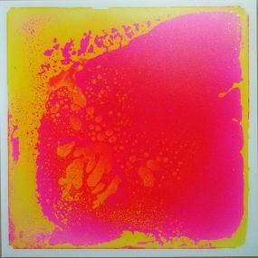 Liquid Floor Tile Pink / Yellow