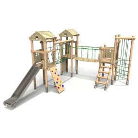 Timber Tower Triple 4 with Plastic Slide