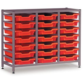 Gratnells, Low Treble Frame, Grey, 825mm Height (Each)